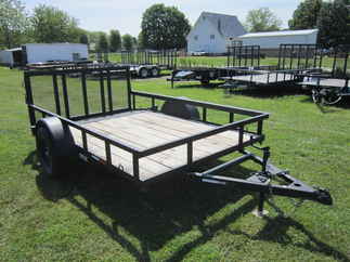 2024 L&O Mfg 76x10  Single Axle Utility 6410U