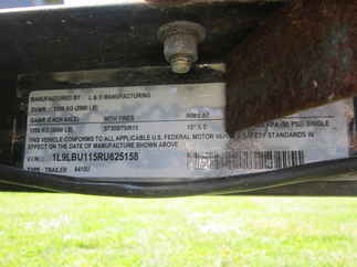 2024 L&O Mfg 76x10  Single Axle Utility 6410U