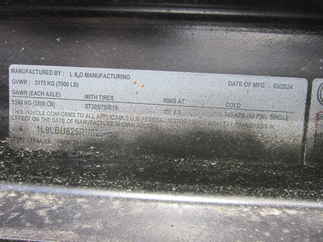 2024 L&O Mfg 76x16  Utility 6416U2B