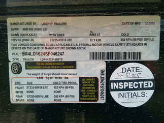 2025 Liberty 83x16  Dump LD14K83X16B8TS