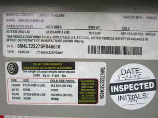 2025 Liberty 83x22  Equipment Tilt LT14K83X22SPB8WF