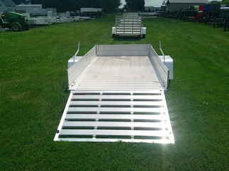 2026 Aluma 63x10  Aluminum Single Axle Utility 6310ESA-S-TG