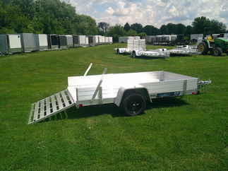 2026 Aluma 63x10  Aluminum Single Axle Utility 6310ESA-S-TG