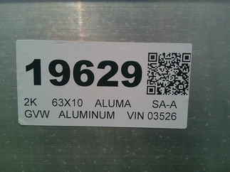 2026 Aluma 63x10  Aluminum Single Axle Utility 6310ESA-S-TG