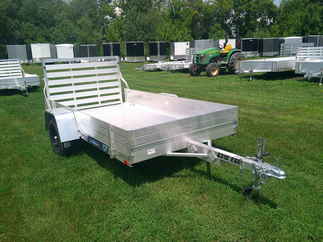 2026 Aluma 63x10  Aluminum Single Axle Utility 6310ESA-S-TG