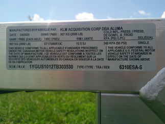 2026 Aluma 63x10  Aluminum Single Axle Utility 6310ESA-S-TG