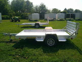 2026 Aluma 68x10  Aluminum Single Axle Utility 6810H-S-BT