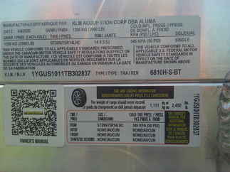 2026 Aluma 68x10  Aluminum Single Axle Utility 6810H-S-BT