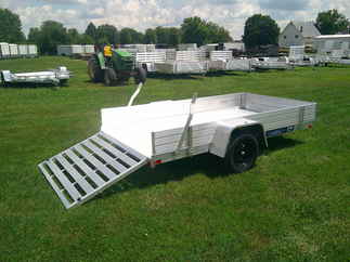 2026 Aluma 63x10  Aluminum Single Axle Utility 6310ESA-S-TG