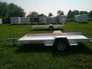 2026 Aluma 68x12  Aluminum Single Axle Utility 6812H-TILT-S