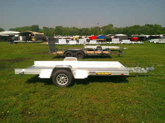2026 Aluma 68x12  Aluminum Single Axle Utility 6812H-TILT-S