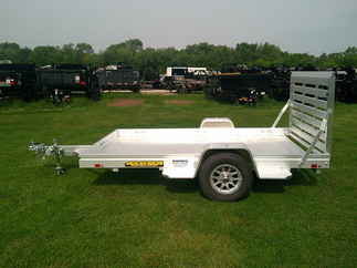 2026 Aluma 72x10  Aluminum Single Axle Utility 7210H-S-TG