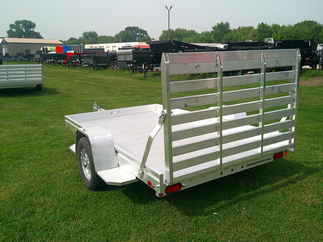 2026 Aluma 72x10  Aluminum Single Axle Utility 7210H-S-TG