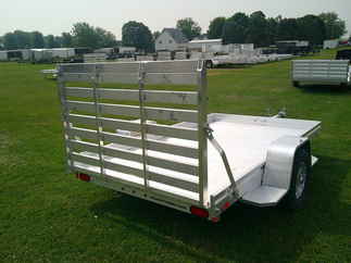 2026 Aluma 72x10  Aluminum Single Axle Utility 7210H-S-TG
