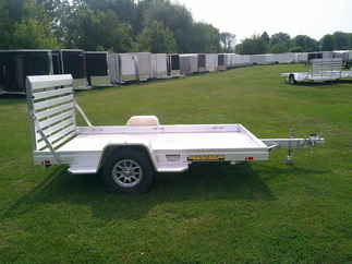 2026 Aluma 72x10  Aluminum Single Axle Utility 7210H-S-TG
