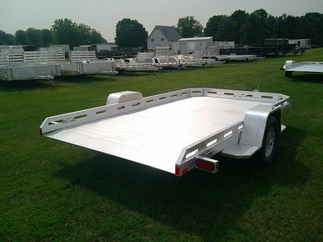 2026 Aluma 77x12  Aluminum Single Axle Utility 7712H-TILT-S
