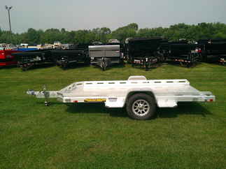 2026 Aluma 77x12  Aluminum Single Axle Utility 7712H-TILT-S