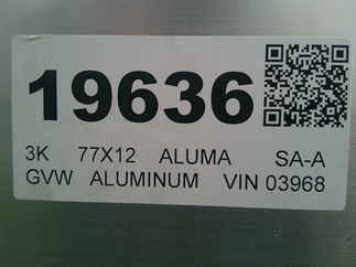 2026 Aluma 77x12  Aluminum Single Axle Utility 7712H-TILT-S