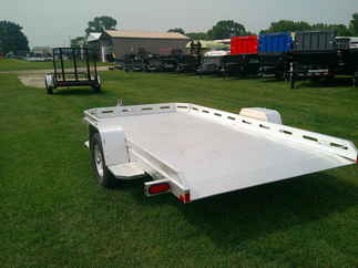 2026 Aluma 77x12  Aluminum Single Axle Utility 7712H-TILT-S
