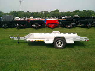 2026 Aluma 77x12  Aluminum Single Axle Utility 7712H-TILT-S