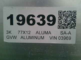 2026 Aluma 77x12  Aluminum Single Axle Utility 7712H-TILT-S