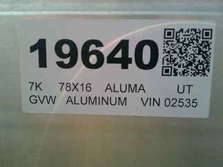 2026 Aluma 78x16  Utility 7816TA-EL-BT-TR-RTD