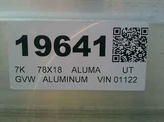 2026 Aluma 78x18  Utility 7818TA-EL-BT-TR-RTD