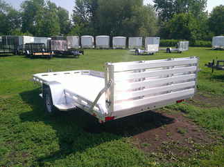 2026 Aluma 78x14  Aluminum Single Axle Utility 7814S-BT-TR