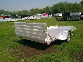 2026 Aluma 78x14  Aluminum Single Axle Utility 7814S-BT-TR