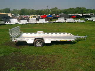 2026 Aluma 78x14  Aluminum Single Axle Utility 7814S-BT-TR