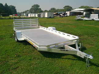 2026 Aluma 78x14  Aluminum Single Axle Utility 7814S-BT-TR