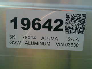 2026 Aluma 78x14  Aluminum Single Axle Utility 7814S-BT-TR