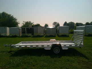 2026 Aluma 78x15  Aluminum Single Axle Utility 7815S-EL-TG-TR