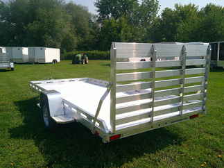 2026 Aluma 78x15  Aluminum Single Axle Utility 7815S-EL-TG-TR