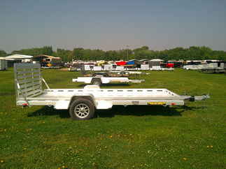 2026 Aluma 78x15  Aluminum Single Axle Utility 7815S-EL-TG-TR
