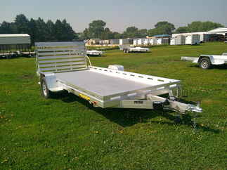 2026 Aluma 78x15  Aluminum Single Axle Utility 7815S-EL-TG-TR