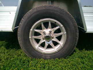 2026 Aluma 78x15  Aluminum Single Axle Utility 7815S-EL-TG-TR