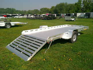 2026 Aluma 78x15  Aluminum Single Axle Utility 7815S-EL-TG-TR