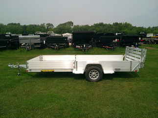 2026 Aluma 81x14  Aluminum Single Axle Utility 8114S-R-BT-SR