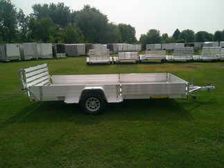 2026 Aluma 81x14  Aluminum Single Axle Utility 8114S-R-BT-SR