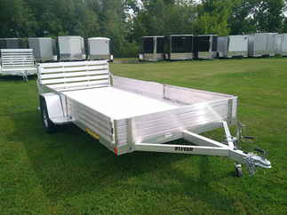 2026 Aluma 81x14  Aluminum Single Axle Utility 8114S-R-BT-SR