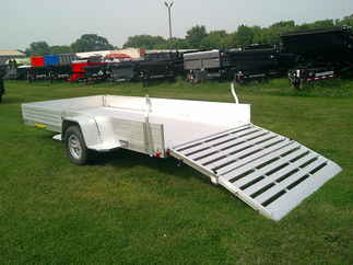 2026 Aluma 81x14  Aluminum Single Axle Utility 8114S-R-BT-SR