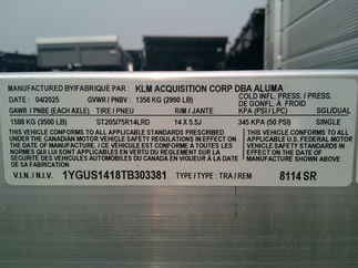 2026 Aluma 81x14  Aluminum Single Axle Utility 8114S-R-BT-SR