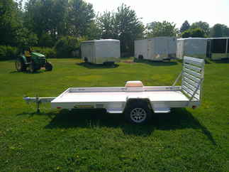 2026 Aluma 68x12  Aluminum Single Axle Utility 6812H-S-TG