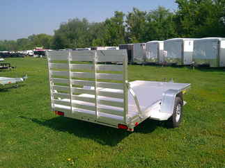 2026 Aluma 68x12  Aluminum Single Axle Utility 6812H-S-TG