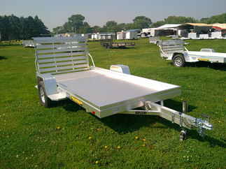 2026 Aluma 68x12  Aluminum Single Axle Utility 6812H-S-TG