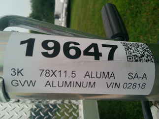 2026 Aluma 78x11.5  Aluminum Single Axle Utility MC210S-R-RTD