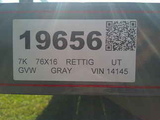 2025 Rettig 76x16 Retco Utility