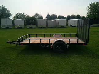 2025 PJ Trailer 83x12 U8 Single Axle Utility U821231DSGK