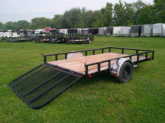 2025 PJ Trailer 83x12 U8 Single Axle Utility U821231DSGK